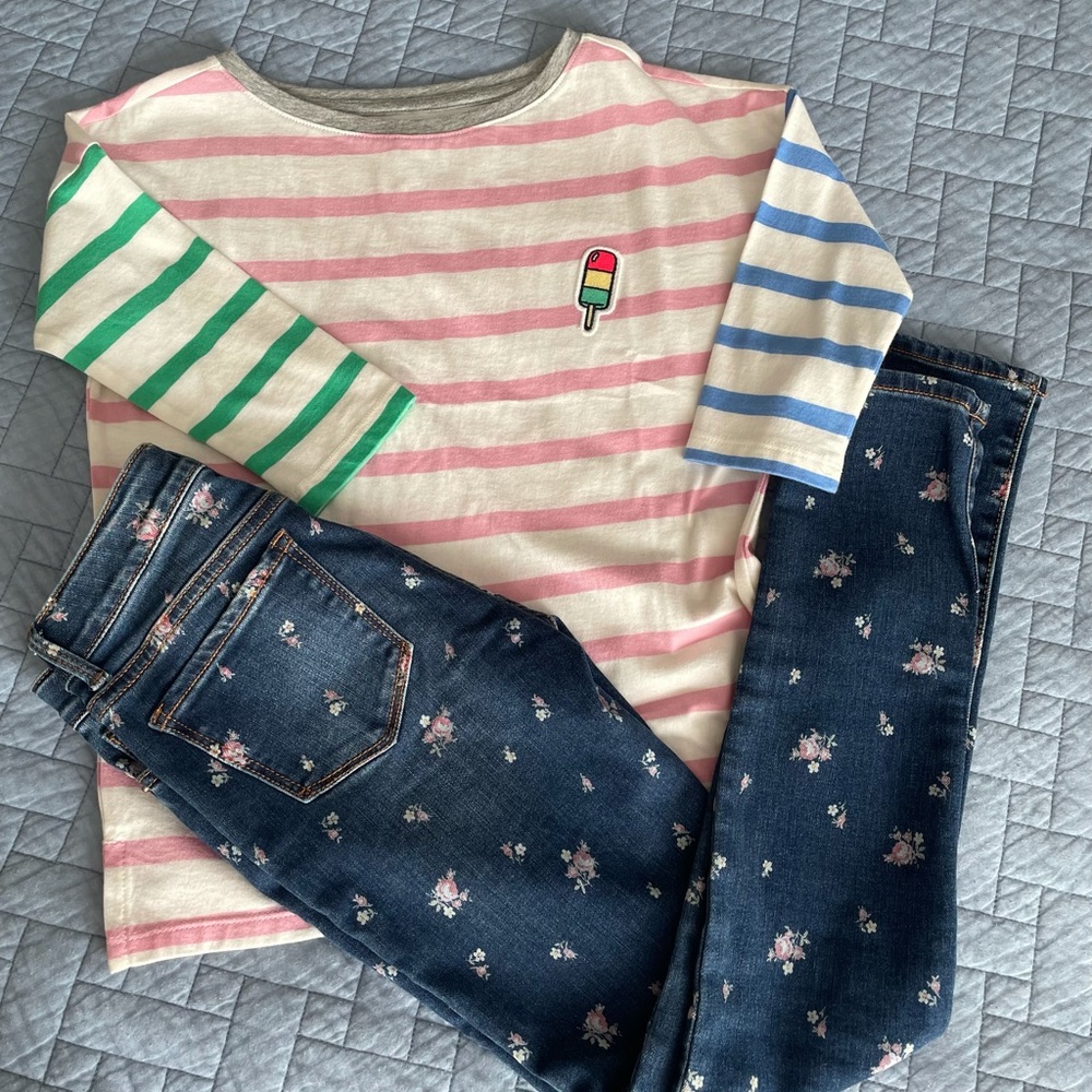 Gap jeans 10G Super Skinny and Top